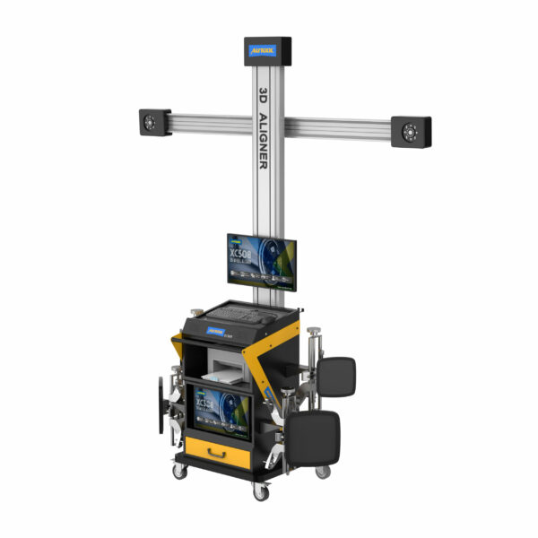 AUTOOL XC508 3D Wheel Alignment Machine - Automatic Tire Aligner with Dual Display & Mobile Workstation