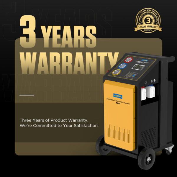 AUTOOL LM707 AC Refrigerant Recovery Machine - Precision R-134a Recovery & Refill, Smart Control Panel - Image 3