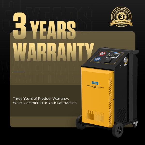 AUTOOL LM708 Refrigerant Recovery Machine - Dual System for R-134a & HFO-1234yf, 7-Inch Touchscreen - Image 3