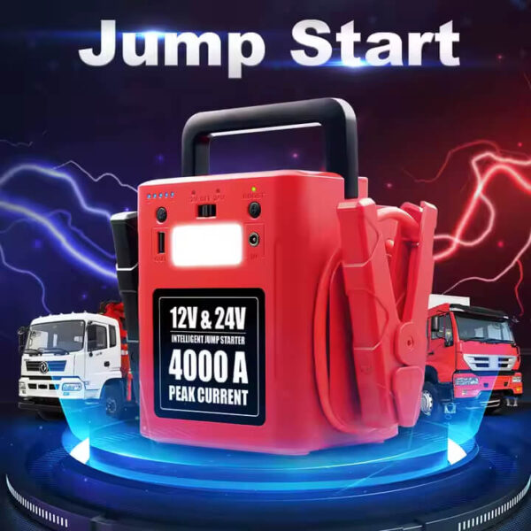 Portable Lithium Battery Jump Starter/Power Booster Car & Truck 12V/24V 4000A - Image 10