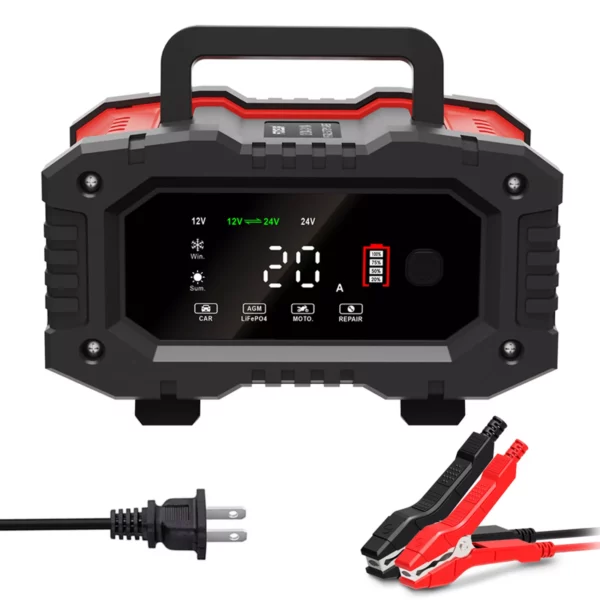 Smart Battery Charger & Repair Lead-Acid, AGM, Gel, EFB, CA LiFePO4 Batteries 12V/24V 20A - Image 2