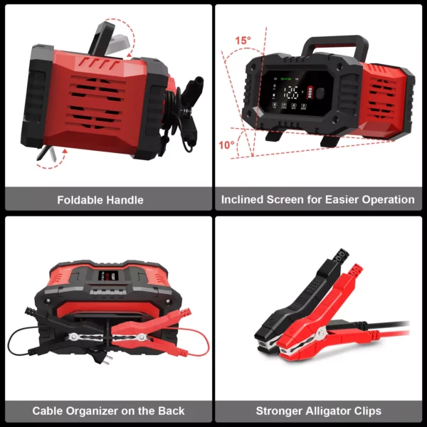 Smart Battery Charger & Repair Lead-Acid, AGM, Gel, EFB, CA LiFePO4 Batteries 12V/24V 20A - Image 4