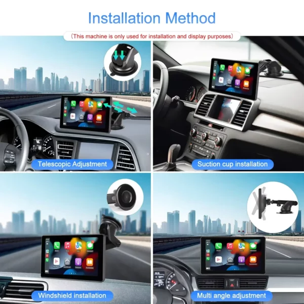 Octacore 8" HD Wireless CarPlay/Android Auto Smart Screen Player with GPS, Reversing Assist, and Steering Wheel Control | IOS & Android Compatible - Image 6