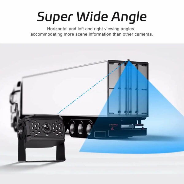 7" IPS Screen AHD Wireless Car Reversing Camera Kit with Split Screen, IP68 Waterproof Night Vision, and 4-Camera Support 97m - Image 9