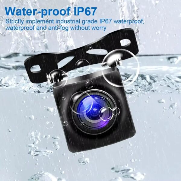 HD 1080P Car Rear View Camera with 170° Wide Angle, Waterproof Night Vision for Parking Assistance - Image 3