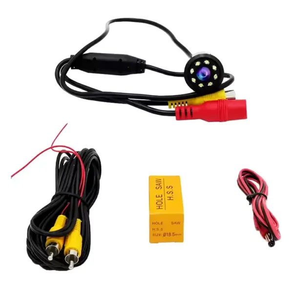 8 LED Car FHD CCD Rear View Camera 170° Wide Angle Night Vision Waterproof Backup Parking Camera - Image 4