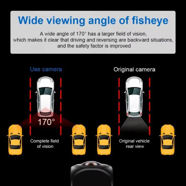 HD 1080P Car Rear View Camera with 170° Wide Angle, Waterproof Night Vision for Parking Assistance - Image 9