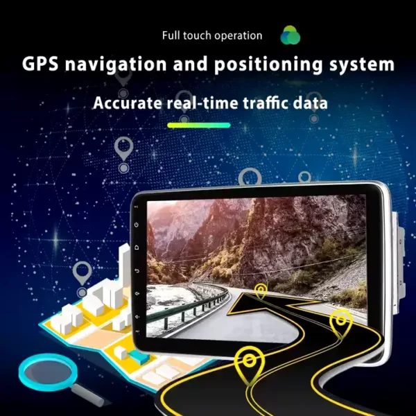 10.1" 2 Din Android Car Stereo with Rotating Screen, Wireless CarPlay/Android Auto, GPS, and HiFi Audio | IOS & Android Compatible - Image 5