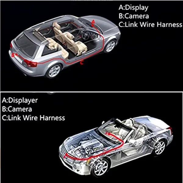 8 LED Car FHD CCD Rear View Camera 170° Wide Angle Night Vision Waterproof Backup Parking Camera - Image 8