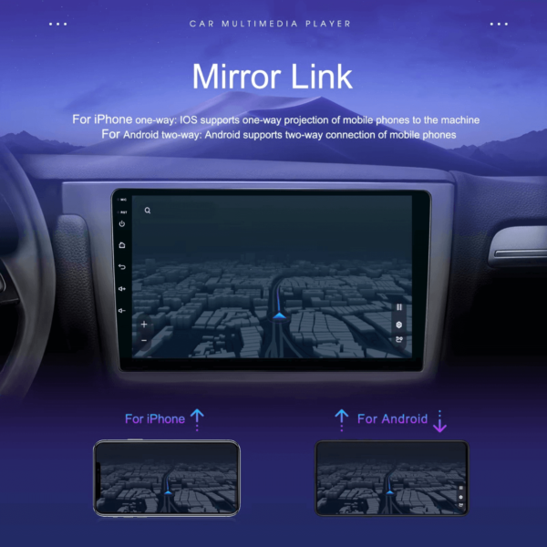 10″ Compatible 2Din 8-Core Android Car Stereo with 4+64GB Memory, Wireless CarPlay/Android Auto, 360° Full-View, DSP, GPS, and 4G WiFi | IOS & Android Compatible - Image 16