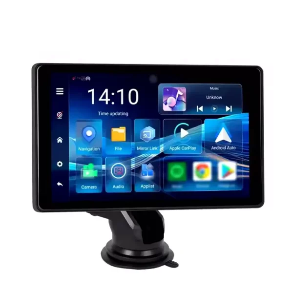 Octacore 8" HD Wireless CarPlay/Android Auto Smart Screen Player with GPS, Reversing Assist, and Steering Wheel Control | IOS & Android Compatible