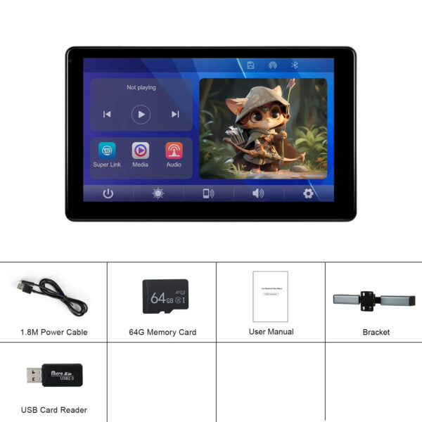 10.1" IPS Portable Car Headrest Tablet – Wireless CarPlay & Android Auto | Touchscreen Car Monitor | IOS & Android Compatible - Image 15