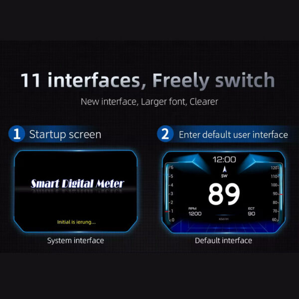 P21 OBD2 HUD Meter – Smart Car Display, GPS + OBD2 Gauge, Inclinometer, Speedometer, Roll Over Warning & Diagnostic Scanner - Perfect for 4x4 Enthusiasts - Image 22