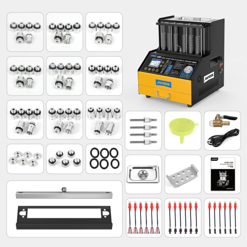 AUTOOL CT400 Ultraschall-Einspritzdüsen-Reiniger & Tester – Für GDI, EFI, FSI (110V)