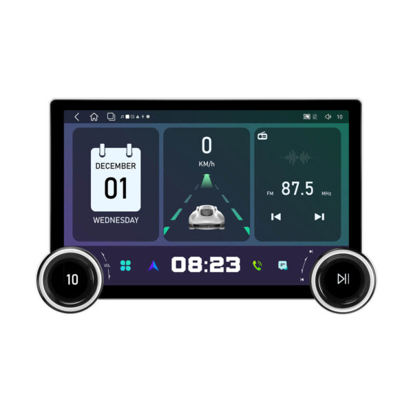 11.5-Inch 2-DIN CarPlay(iOS)/Android Auto Infotainment System with GPS, 4G, WiFi, 2K QLED Touchscreen | Compatible add-ons Reversing & Dash Cameras, OBD2 - Image 2