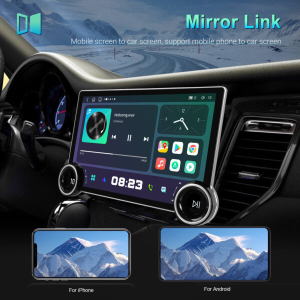 11.5-Inch 2-DIN CarPlay(iOS)/Android Auto Infotainment System with GPS, 4G, WiFi, 2K QLED Touchscreen | Compatible add-ons Reversing & Dash Cameras, OBD2 - Image 26