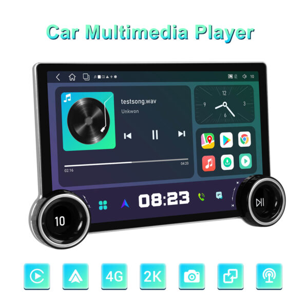 11.5-Inch 2-DIN CarPlay(iOS)/Android Auto Infotainment System with GPS, 4G, WiFi, 2K QLED Touchscreen | Compatible add-ons Reversing & Dash Cameras, OBD2 - Image 14