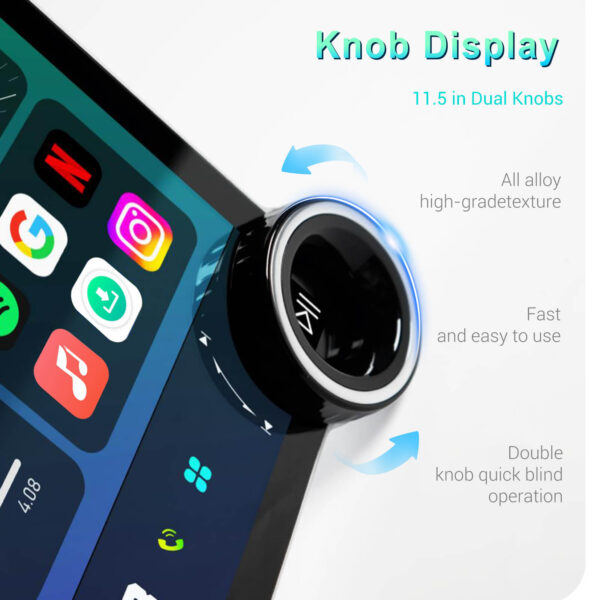 11.5-Inch 2-DIN CarPlay(iOS)/Android Auto Infotainment System with GPS, 4G, WiFi, 2K QLED Touchscreen | Compatible add-ons Reversing & Dash Cameras, OBD2 - Image 16