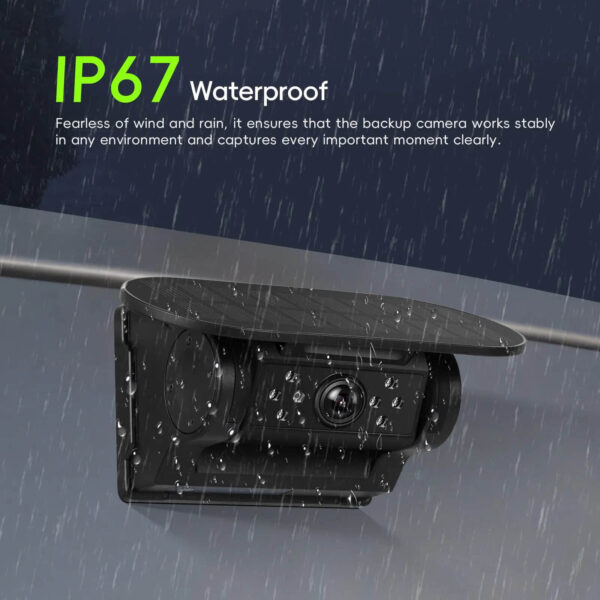 720P Wireless WiFi Reversing Camera with Solar Charging, Magnetic Mount, Night Vision, 10000mAh Battery, IP67 Waterproof for RV Truck Car Backup - Image 14
