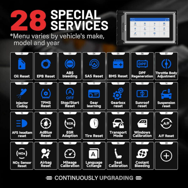 TOPDON ArtiDiag800 BT 2 OBD2 Scanner - 2025 V2.0 Scan Tool, All-System Automotive Diagnostic Scanner, 28+ Reset Services, FCA AutoAuth, CAN-FD, 2-Year Free Upgrade - Image 11