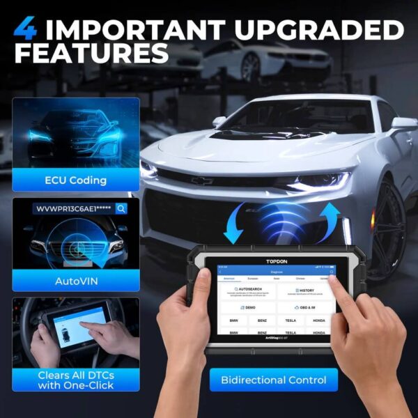 TOPDON ArtiDiag900 BT OBD2 Scanner – Advanced Bidirectional Scan Tool with ECU Coding, 28+ Maintenance Services, Full System Diagnostics for 130+ Car Brands, 2 Years Free Updates - Image 15