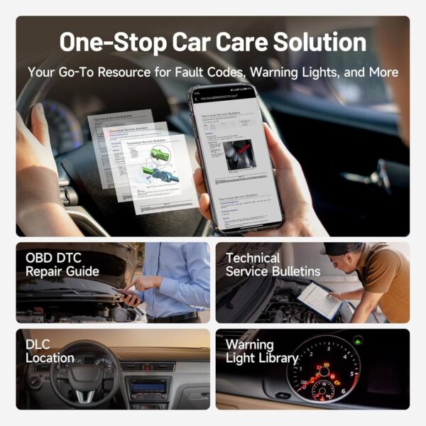 Topdon CarPal OBD2 Scanner Bluetooth – All System Diagnostic Tool for iOS & Android, Full Vehicle Health Check, Code Reader, 6 Maintenance Services, Battery Test, Smog Check, Performance Test - Image 5