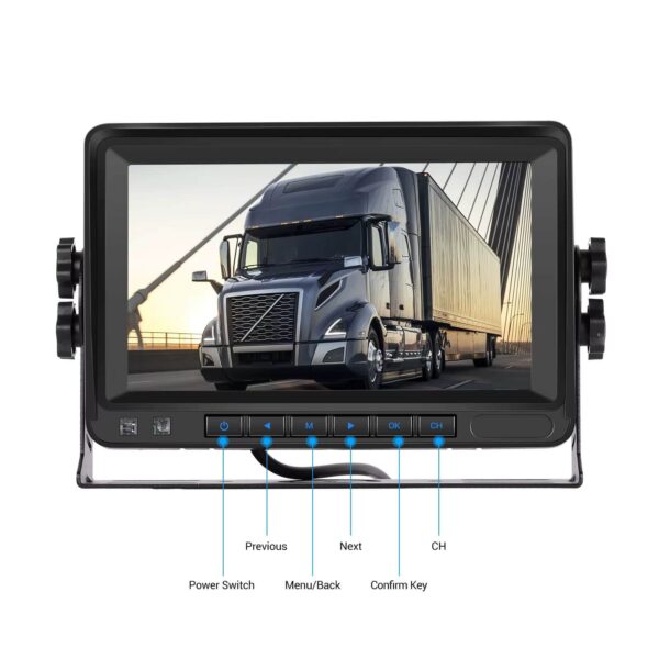 7” IPS Wireless Reverse Camera System with 1080P AHD Monitor | Solar Charging, Night Vision, Loop Recording, IP68 Waterproof, 50m Range | For Cars, Trailers, Vans, RVs (12V–36V) - Image 18
