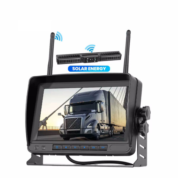 7” IPS Wireless Reverse Camera System with 1080P AHD Monitor | Solar Charging, Night Vision, Loop Recording, IP68 Waterproof, 50m Range | For Cars, Trailers, Vans, RVs (12V–36V) - Image 6