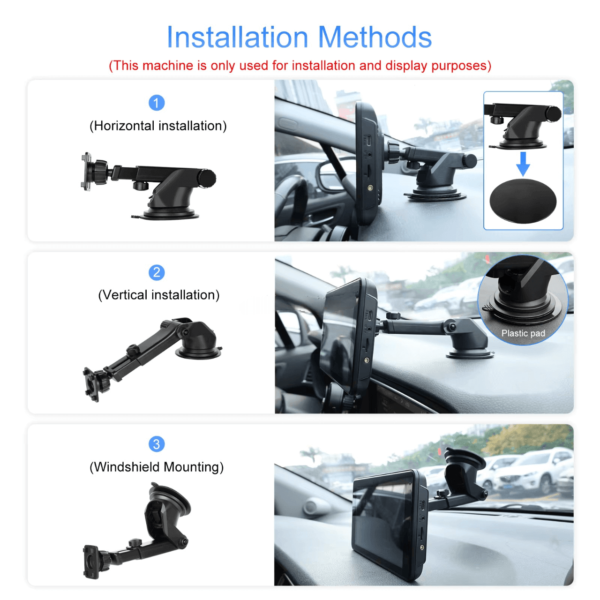 7" Digital Car Monitor with 2 Wireless Solar Reverse Cameras, BSD, IPS Screen, DVR, IP68 Waterproof, Up to 50M Range – For Truck & Bus - Image 27
