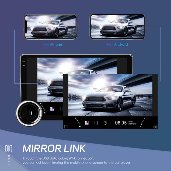 10.1-Inch 2-DIN CarPlay(iOS)/Android Auto Infotainment System with IPS HD Touchscreen with Built-in GPS, WiFi & BT | Compatible add-ons Reversing & Dash Cameras, OBD2 - Image 19