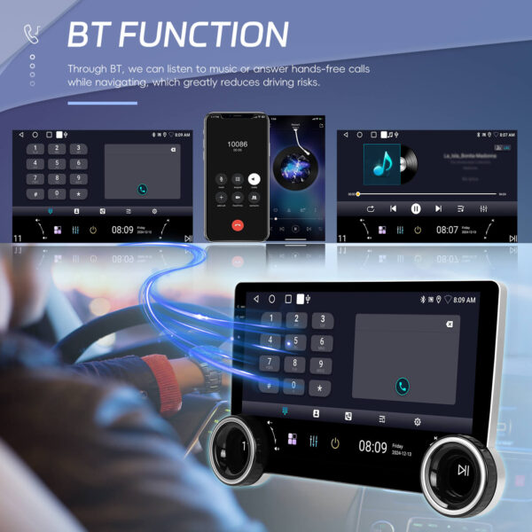 10.1-Inch 2-DIN CarPlay(iOS)/Android Auto Infotainment System with IPS HD Touchscreen with Built-in GPS, WiFi & BT | Compatible add-ons Reversing & Dash Cameras, OBD2 - Image 10