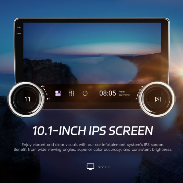 10.1-Inch 2-DIN CarPlay(iOS)/Android Auto Infotainment System with IPS HD Touchscreen with Built-in GPS, WiFi & BT | Compatible add-ons Reversing & Dash Cameras, OBD2 - Image 13