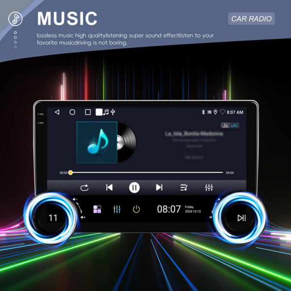 10.1-Inch 2-DIN CarPlay(iOS)/Android Auto Infotainment System with IPS HD Touchscreen with Built-in GPS, WiFi & BT | Compatible add-ons Reversing & Dash Cameras, OBD2 - Image 26