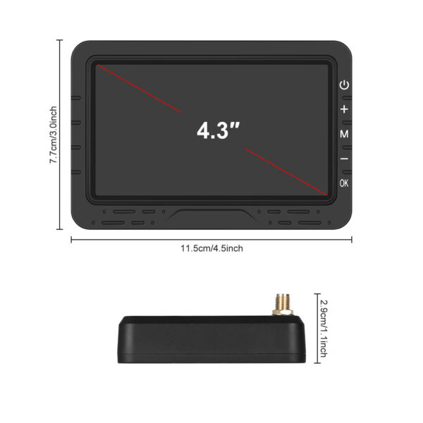 4.3'' Wireless Backup Camera System with Digital Monitor and IP68 Waterproof Rear View Camera for Trucks, Buses, RVs, Cars, Vans, and Trailers - Image 15