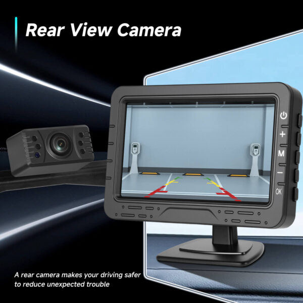 4.3'' Wireless Backup Camera System with Digital Monitor and IP68 Waterproof Rear View Camera for Trucks, Buses, RVs, Cars, Vans, and Trailers - Image 13