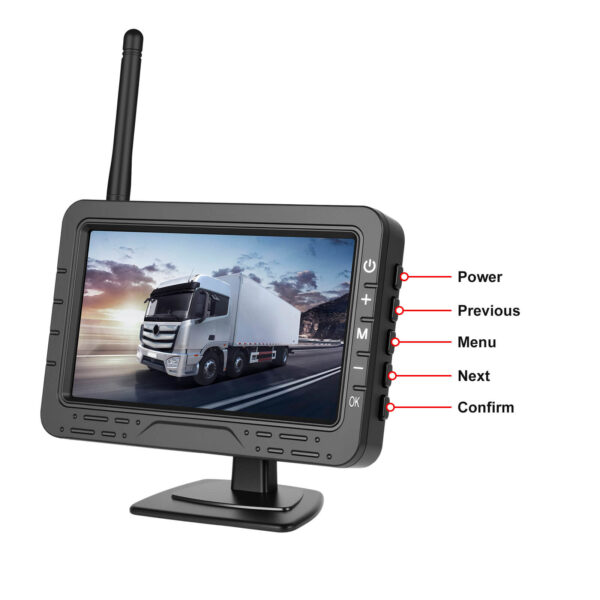4.3'' Wireless Backup Camera System with Digital Monitor and IP68 Waterproof Rear View Camera for Trucks, Buses, RVs, Cars, Vans, and Trailers - Image 17