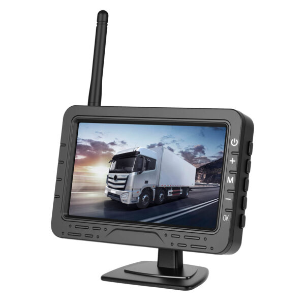 4.3'' Wireless Backup Camera System with Digital Monitor and IP68 Waterproof Rear View Camera for Trucks, Buses, RVs, Cars, Vans, and Trailers - Image 3