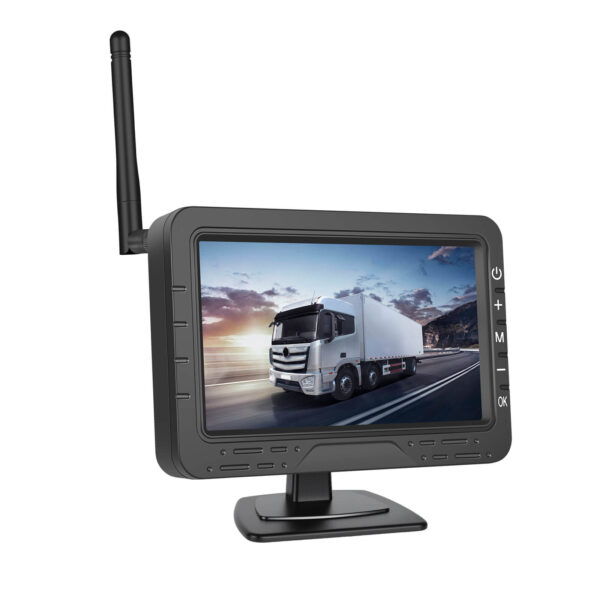 4.3'' Wireless Backup Camera System with Digital Monitor and IP68 Waterproof Rear View Camera for Trucks, Buses, RVs, Cars, Vans, and Trailers - Image 2