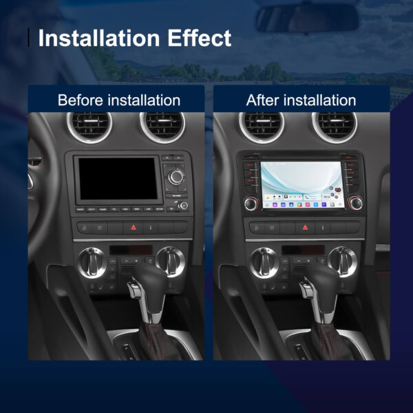 7-Inch 2-Din CarPlay(iOS)/Android Auto Infotainment System for Audi A3/S3/RS3 (2003–2012) with GPS, WiFi, Touchscreen, and Reversing Camera Support - Image 16