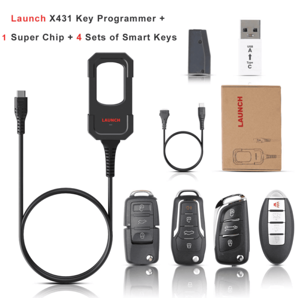 Launch X431 Key Programmer + 4 Remote Keys + 1 Super Chip | Advanced Car Key Programming & Remote Generator | Supported by Range of X431 IMMO Scanners - Image 4