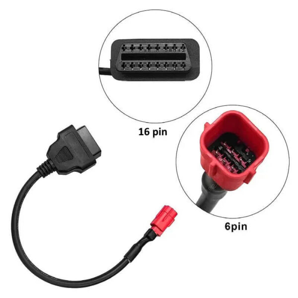 OBD 16-Pin to 6-Pin Cable – Honda Motorcycle Diagnostic Connector | Support Smart Diagnosis - Image 5