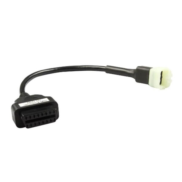 OBD2 16-Pin to 6-Pin Kawasaki Motorcycle Adapter Cable – ECU Diagnostic Extension | Male to OBDII Female