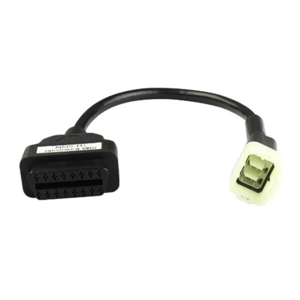 OBD2 16-Pin to 6-Pin Kawasaki Motorcycle Adapter Cable – ECU Diagnostic Extension | Male to OBDII Female - Image 3