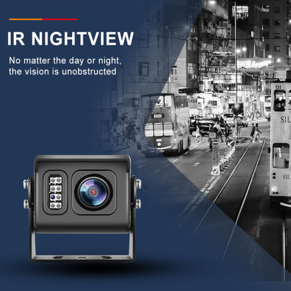 1080P AHD Rear View Camera with Infrared Night Vision and IP69 Waterproof Housing – CVBS Backup Camera for Truck RV Bus Lorry - Image 11