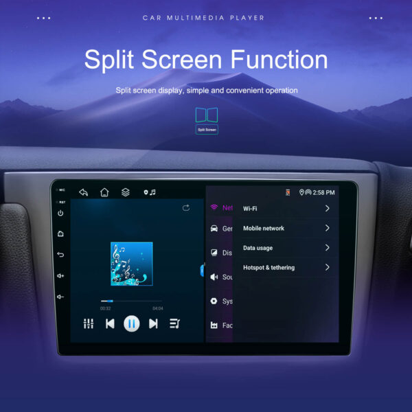 9" 2-DIN CarPlay(iOS)/Android Auto Infotainment System with GPS, 4G WiFi, HD Touchscreen, DSP & 360° Camera Support - Image 21