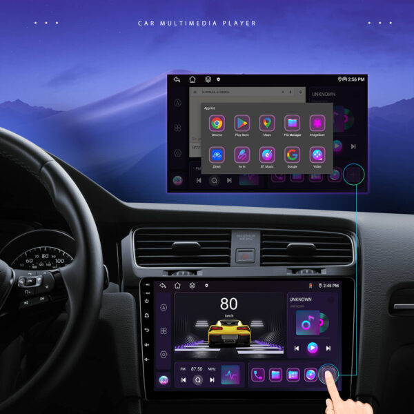9" 2-DIN CarPlay(iOS)/Android Auto Infotainment System with GPS, 4G WiFi, HD Touchscreen, DSP & 360° Camera Support - Image 17