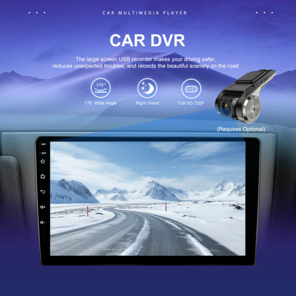 9" 2-DIN CarPlay(iOS)/Android Auto Infotainment System with GPS, 4G WiFi, HD Touchscreen, DSP & 360° Camera Support - Image 19