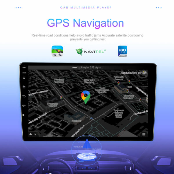 9" 2-DIN CarPlay(iOS)/Android Auto Infotainment System with GPS, 4G WiFi, HD Touchscreen, DSP & 360° Camera Support - Image 20