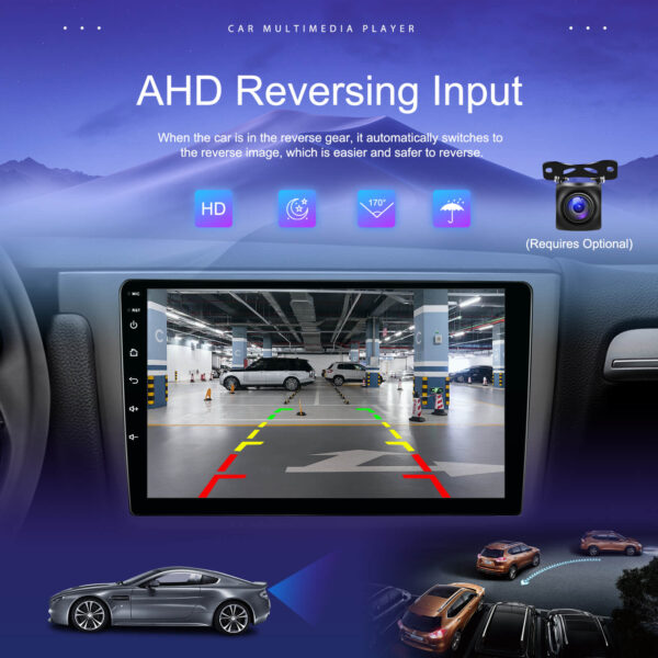 9" 2-DIN CarPlay(iOS)/Android Auto Infotainment System with GPS, 4G WiFi, HD Touchscreen, DSP & 360° Camera Support - Image 10