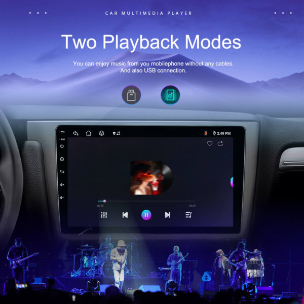9" 2-DIN CarPlay(iOS)/Android Auto Infotainment System with GPS, 4G WiFi, HD Touchscreen, DSP & 360° Camera Support - Image 13